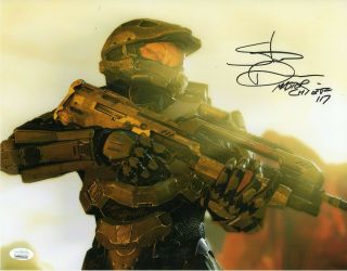 Steve Downes Autograph Signed 11x14 Photo - Halo " Master Chief " (jsa)