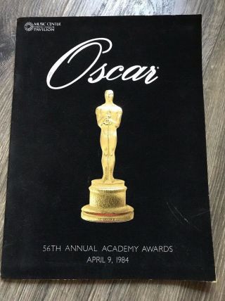 1984 Oscar Program Signed By Ray Bolger