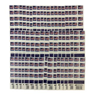 1,  000 - Usps Forever Postage Stamps - 50 Books - Us Flag - $550 Retail