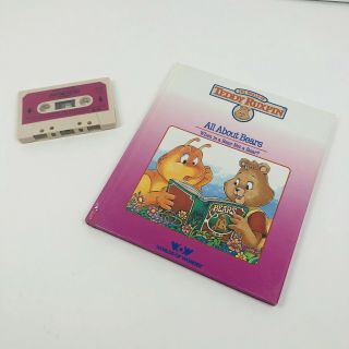 World Of Teddy Ruxpin Tape & Book All About Bears Worlds Of Wonder 1985