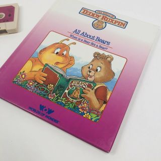 World of Teddy Ruxpin tape & book All About Bears Worlds of Wonder 1985 2