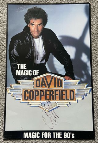 David Copperfield Magic For The 90’s Poster Signed 1991 Rare