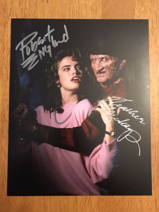 Robert Englund & Heather Langenkamp Signed Nightmare On Elm Street 8x10 Photo