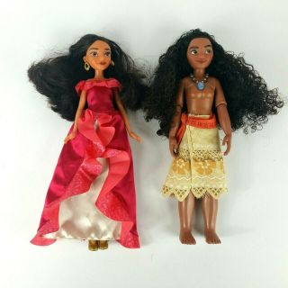 Disney Store Classic Moana & Elena Of Avalor Barbie Style Doll 11 "