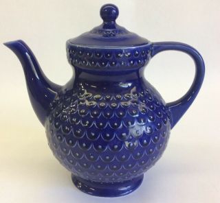 Vintage Pagnossin Teapot Cobalt Blue Treviso Italy Tea Pot 752 Special