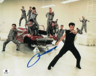 John Travolta Signed Autographed 8x10 Photo Grease Singing Gx31300