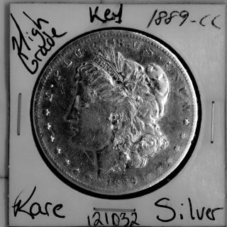 1889 Cc Morgan Silver Dollar Rare Key U.  S.  Coin 121032