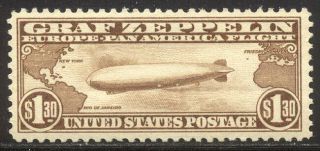 U.  S.  C14 Nh Vf - 1930 $1.  30 Graf Zeppelin ($550)