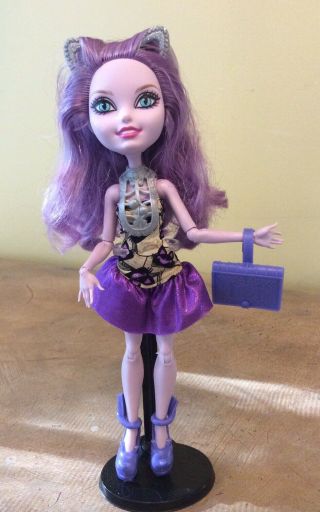 Ever After High Doll Kitty Cheshire Book Party Cat Complete W Outfit & Accessory
