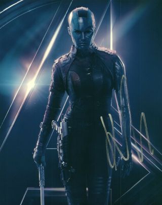 Karen Gillan In Guardians Of The Galaxy Hand Signed 8x10 Photo Kg Proof 89