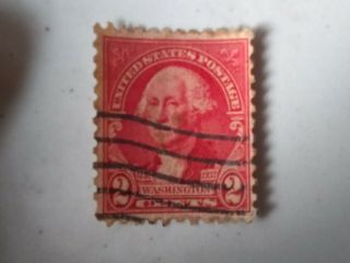 Rare George Washington 2 Cent Stamp Red