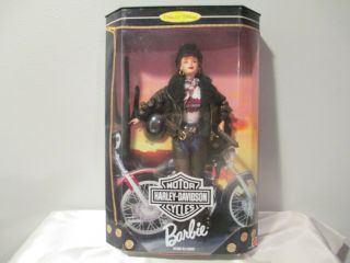 1998 Mattel Harley Davidson Motor Cycles Barbie Doll Collectors Edition 20441