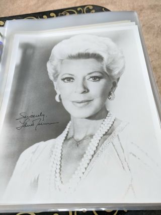 Lana Turner Hand Signed 8x10 Photo Autograph