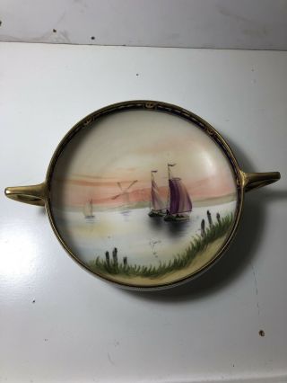 Vintage Nippon Hand Painted Bowl W/ Gold Detailing