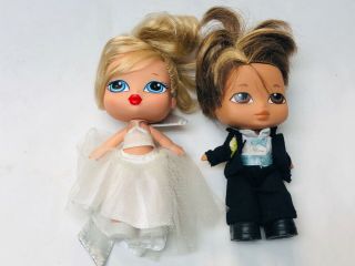 Bratz Babyz Bride And Groom Wedding Dolls Set 5 Inch Cloe & Cade Collectible Toy