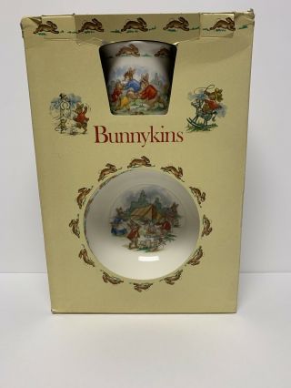 Royal Doulton Bunnykins 3 - Piece Childrens Set Bowl Plate Mug 1981