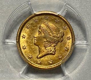 1849 - O Gold Dollar $1 Liberty PCGS MS 62 3