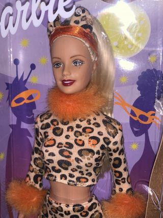 Barbie Maskerade Party Doll 2002 Leopard Cat Halloween Costume Box 2