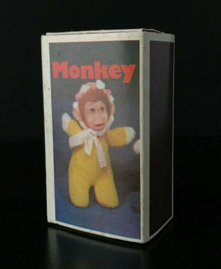Vintage Baby William Monkey Matchbox Doll Zoo Series 1970s Yellow
