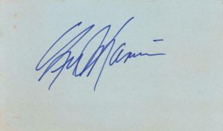 Paul Mann D 1985 Signed 3x5 Index Card Actor/fiddler O The Roof