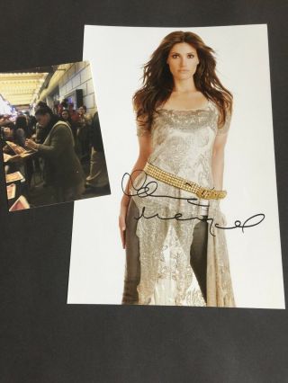 Idina Menzel American Actress In - Person 2014 Signed Autograph 8 X 12,  Proof
