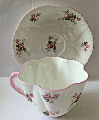 Vintage Shelley Dainty Rosebud Pattern Tea Cup & Saucer Rg 272101