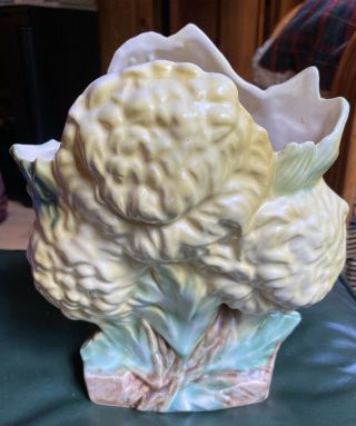 Vintage Mccoy Pottery Yellow Hyacinth Flower Vase