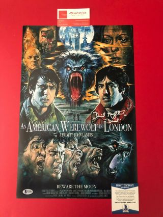 David Naughton American Werewolf In London Signed 12x18 Poster Beckett