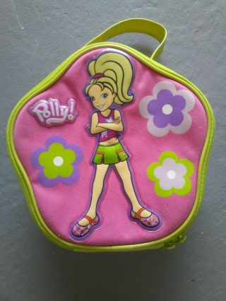 Polly Pocket 2003 Zippered Carrying Case Bag Tara Pink Green For Dolls Girls