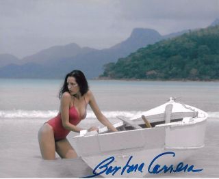 Barbara Carrera Signed 8x10 Photo - James Bond Babe - Never Say Never Again H114