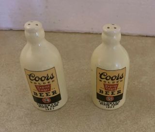 06/27 1937 Colorado State Fair Coors Golden Export Lager Beer Salt Shaker