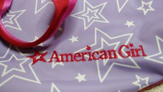 American Girl 2 Doll Carrier Tote Bag Purple Stars 200130 2