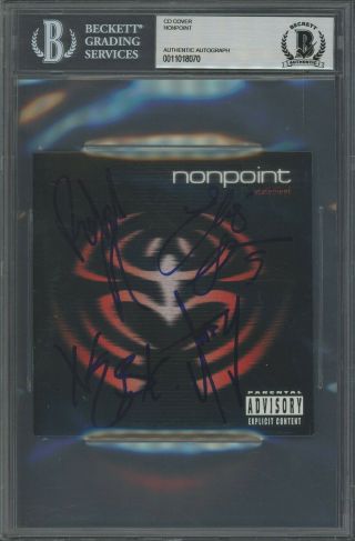 8070 Nonpoint Signed Cd Cover Auto Autograph Beckett Bgs Bas