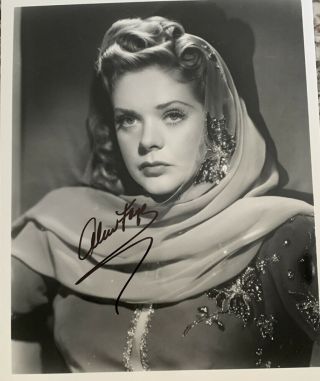 Stunning Alice Faye Autograph Signed Photo Ga