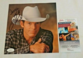 Autographed Signed Jsa 7x8 Promo Photo Chris Ledoux Rodeo Country Music Rare 2