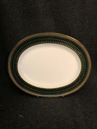 Spode Bone China Royal Windsor 13” Oval Serving Platter England C 1809 Green