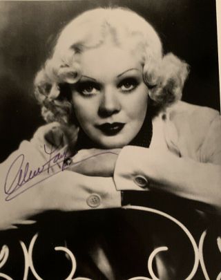 Alice Faye Autograph Signed Photo Jsa Fox Star