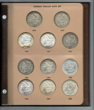 28 Coin Complete 1878 - 1921 Morgan Silver Dollar Date Set,