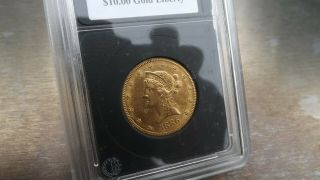 1886 - S U.  S.  Liberty Head $10.  00 Gold Liberty Coin 3