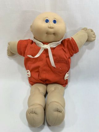 Vtg 1983 Coleco Cabbage Patch Kids Baby Doll Bald No Hair W/sailor Outfit 1 Hm