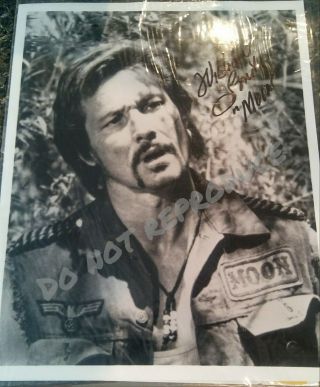 William Smith As " Moon " In C.  C.  And Company 1970 Autographed 8x10 With