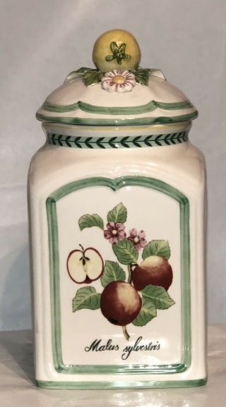 Villeroy & Boch French Garden Charm Large Canister Apples Faience 2