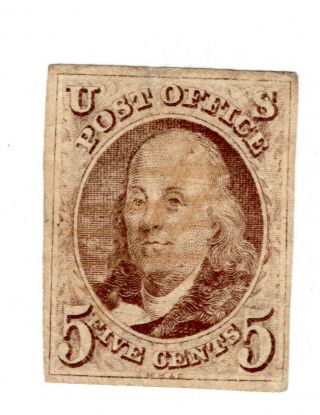 H U.  S.  Stamps,  Scott 1 1847 Uncanceled ?????