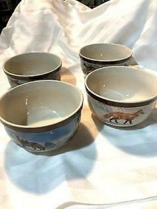 National Wildlife Federation American Wilderness 4pc Cereal Bowls