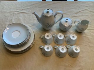Vintage Noritake Pattern 5564 - Complete 6 Serving Coffee/tea Set,  Salad Plates