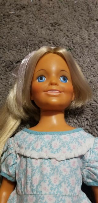 Vintage Ideal Brandi Doll Crissy ' s Tan Friend/Family - Blonde Hair That Grows 3