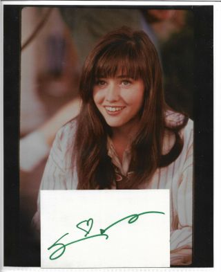 Shannen Doherty Authentic Signed 3x5 Index Card Autograph,  90210,  Charmed
