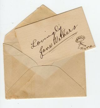 Vintage Jane Withers Signature Autograph Signed Card Letters Combo 1940