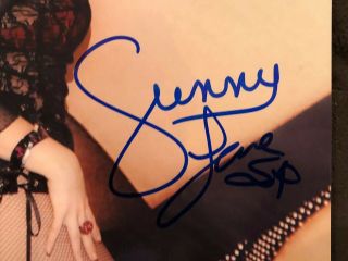 Sunny Lane Adult STAR SIGNED 8X10 PHOTO AUTOGRAPH Penthouse Naughty America PSA 3