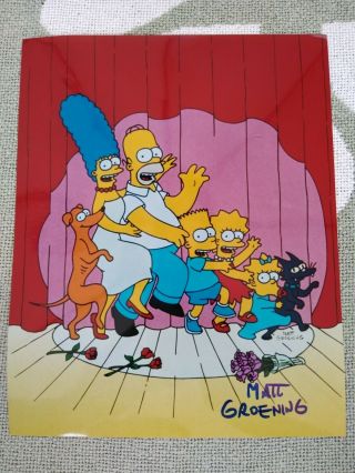 Matt Groening Signed Photo Gotten 1st Hand 2/4/2017 Los Angeles Photo